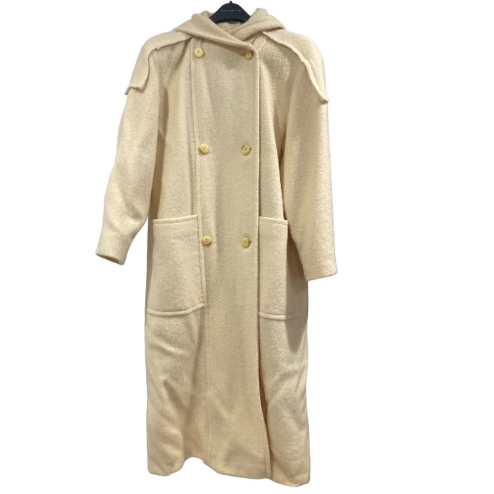 Vintage Crème Coat with Hood